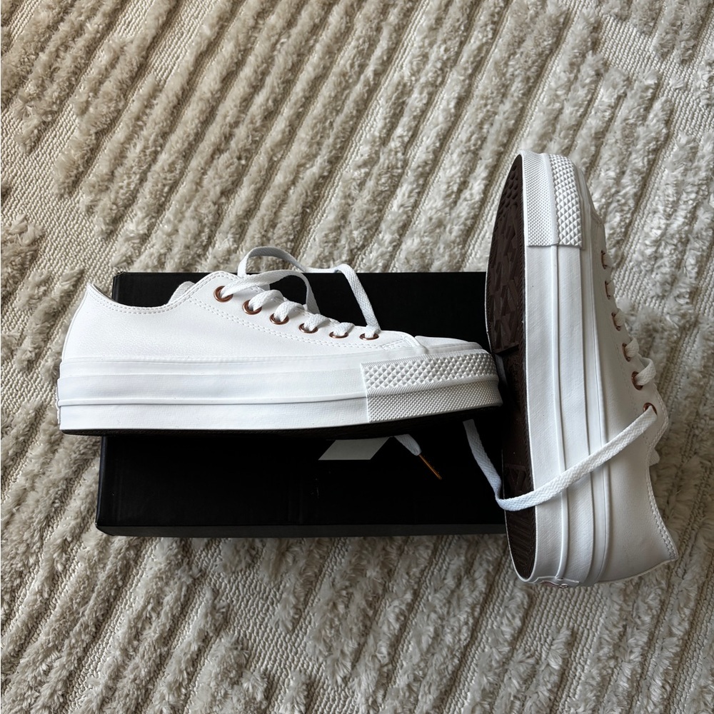 Converse Low-Top Platform Sneakers - Size 7.5